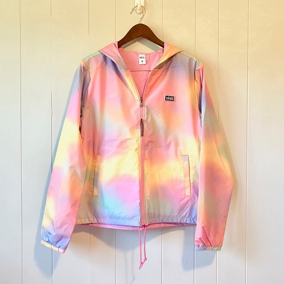 pink vans windbreaker